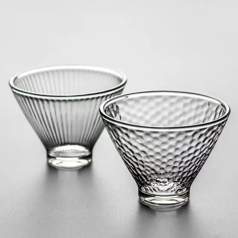 Decorbites™ Japanisches Teetassen-Set aus niedlichen hitzebeständigen Glasbechern und Teetassen