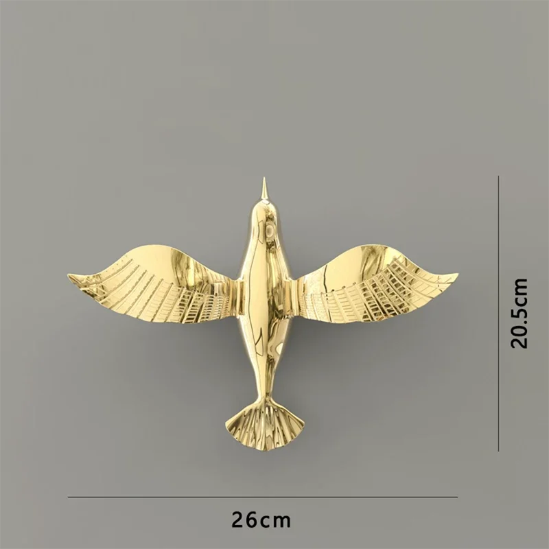 DecorBites™ Gold/Silver Pigeon Wall Ornaments - Dove Statue for Living Room Aesthetics
