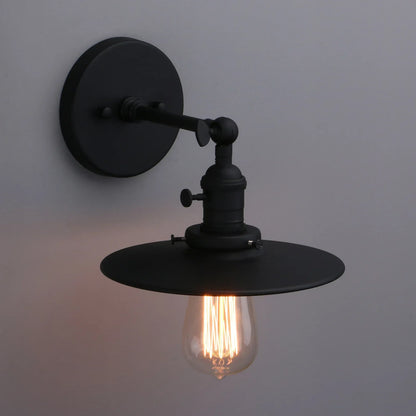 ديكوربايتس™ مصباح حائط صناعي بلمسة نهائية عتيقة مزود بمصباح واحد ومظلة بطول 7.87 بوصة وزر تشغيل/إيقاف