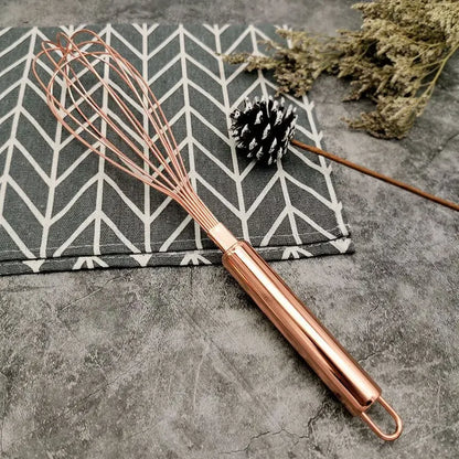 Batidora de huevos DecorBites™ de acero dorado, juego de repostería, accesorios para el hogar y la cocina