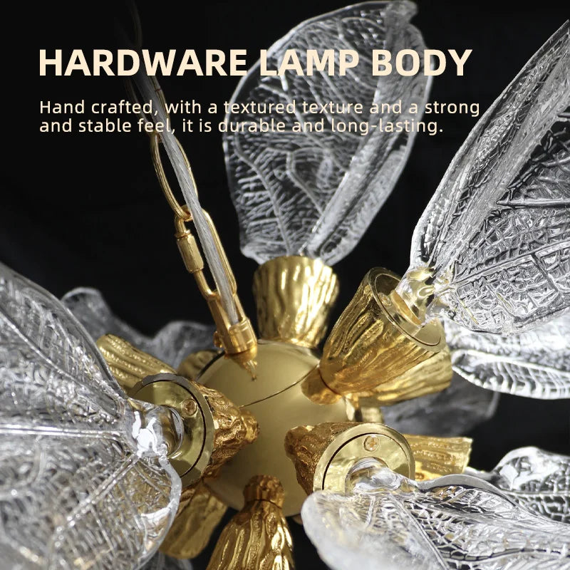 DecorBites™ Leaf-Shaped Pendant Lights for Bedroom, Living Room, and Restaurant