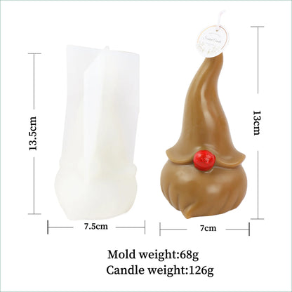 Santa Claus Silicone Candle Mold Diy Handmade Aromatherapy Candle Gypsum Craft Christmas Present