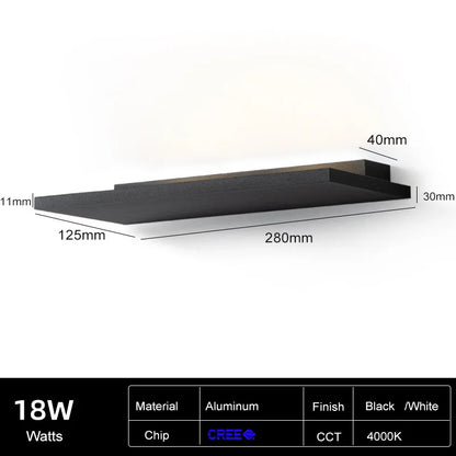 DecorBites™ LED Wall Light Aluminum Bedroom Living Room Decor Sconce Fixture