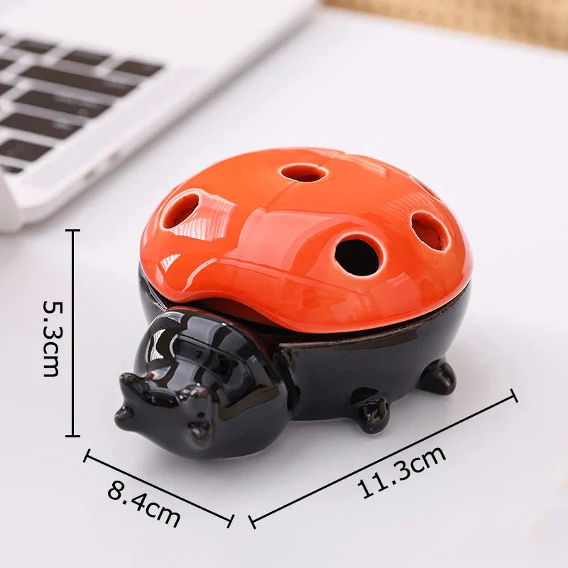 Ladybug Ceramic Ashtray