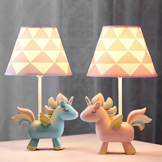 DecorBites™ LED Unicorn Table Lamp for Children's Room, Nordic Design Stand Light Lamparas
