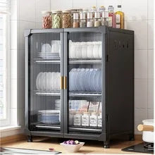 DecorBites™ Kitchen Cupboard Storage Rack with Dustproof Cover Organizing Dish Box