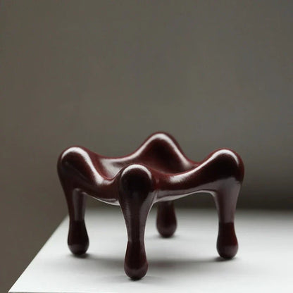 DecorBites™ High-legged Geometric Storage Tray for Home Decor & Organization