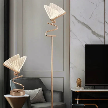 DecorBites™ Butterfly Floor Lamp: Luxury Iron Art Decorative Lighting for Home Living Room