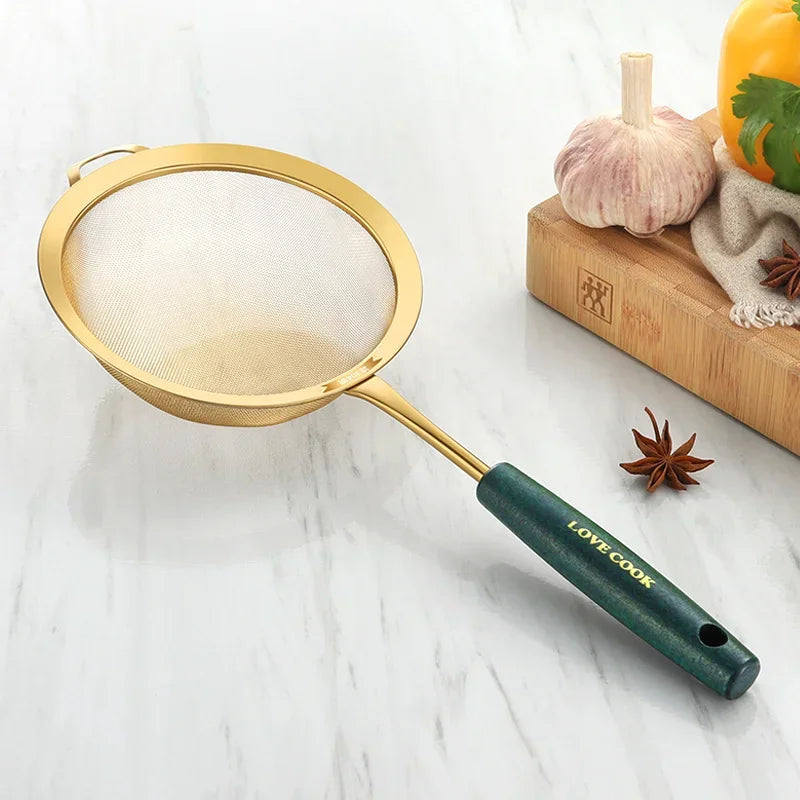 DecorBites™ Kitchen Colander Juice Strainer Skimmer Fine Mesh Sieve Cooking Utensils