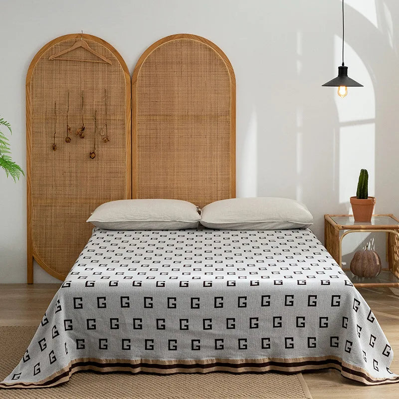 Manta de algodón de lujo DecorBites™ - Calidad superior, 200 x 230 cm / 150 x 200 cm, perfecta para el sofá o la cama