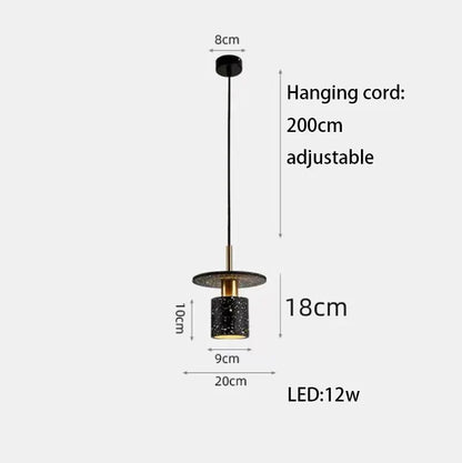 DecorBites™ LED Marble Stone Pendant Light for Dining Room