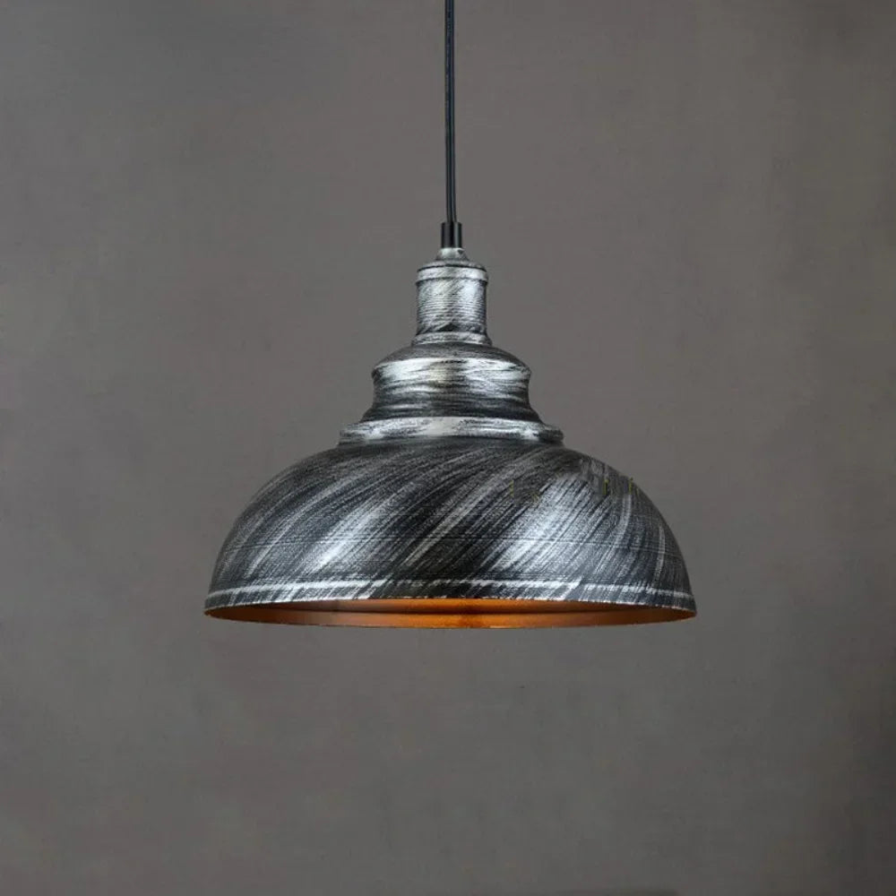 Retro Industrial Color Block Aluminum Pendant Light