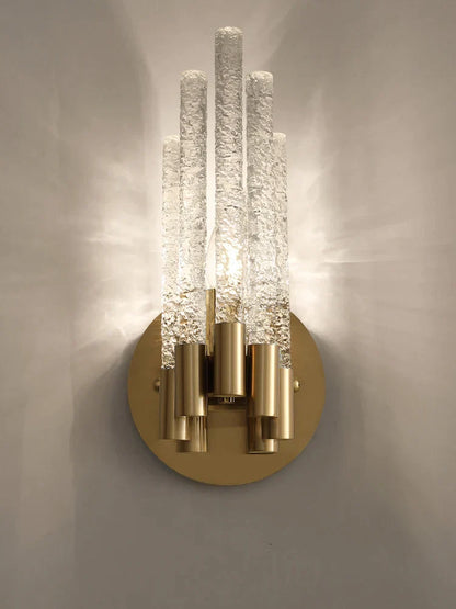 Lámpara de pared de cristal DecorBites™: Iluminación moderna y sencilla para salón, pasillo y mesilla de noche.