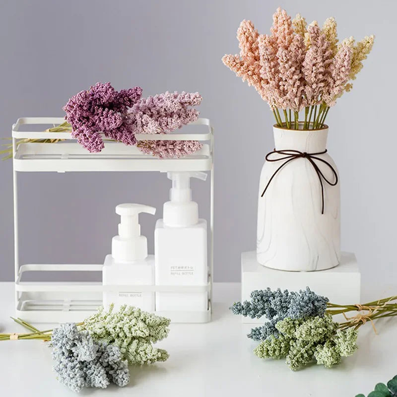Decorbites™ Lavendel-Künstliche-Blüten-Bündel für Wanddekoration und DIY-Vasen-Bouquet