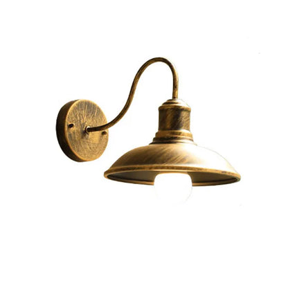 وحدة إضاءة حظيرة خارجية بتصميم عنق الإوزة باللون الأسود من DecorBites™ للفناء/المرآب/الحمام