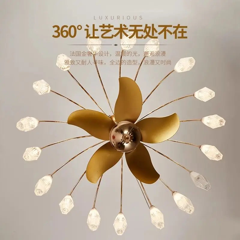 DecorBites™ Ceiling Fan Lights with LED, Modern Indoor Lighting for Living Room, Bedroom, Dining Room