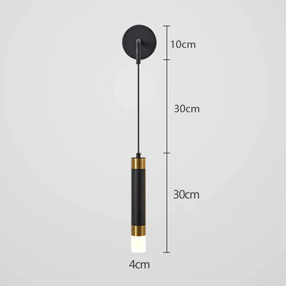 DecorBites™ Gold LED Wall Lamp: Luxurious Nordic Spotlight for Home Bedside, Living Room, Bed Wall Light