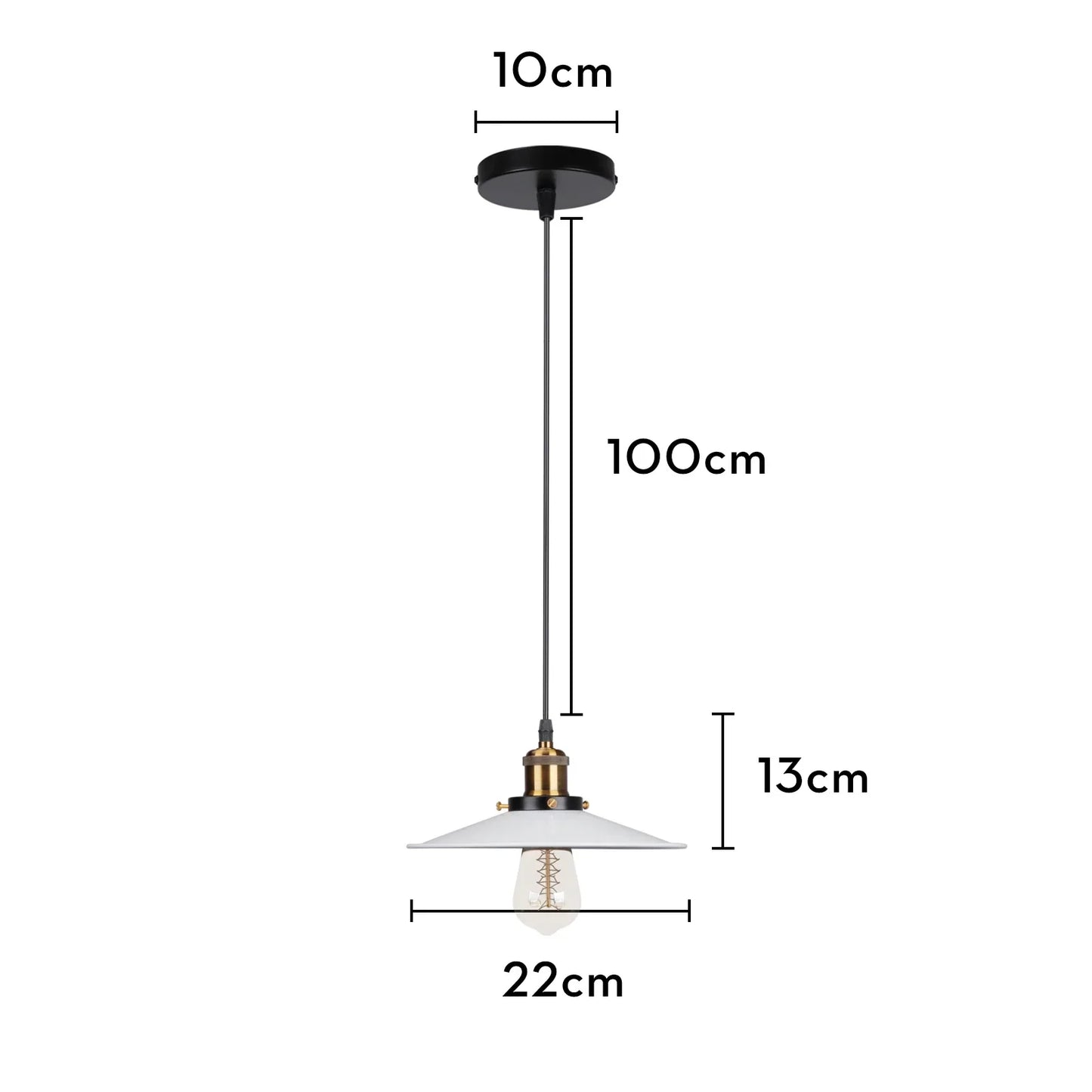 DecorBites™ Iron Pendant Light for Dining Room, Kitchen, and Bedroom