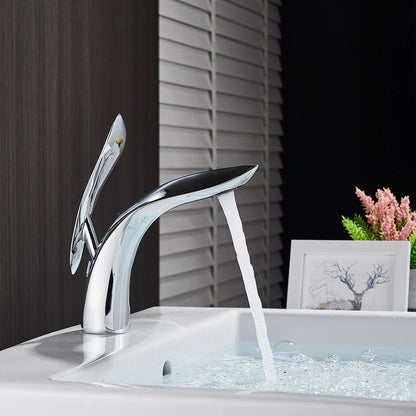 DecorBites™ Brass Washbasin Faucet: Nordic Style, Light Luxury, Simple Creative Design