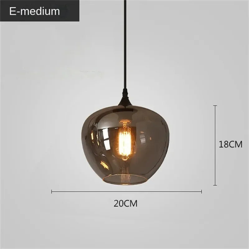 DecorBites™ LED Glass Pendant Chandelier for Kitchen Dining Bar Décor