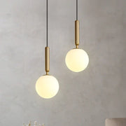 Lámpara colgante de bola de vidrio dorado Decorbites™ para decoración lujosa del comedor y dormitorio
