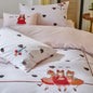 Decobites Luxury Embroidered Cotton Duvet Set with Sheet Quilt Pillowcases - Premium Bedding