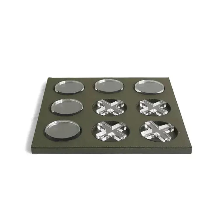 DecorBites™ Tablero de ajedrez geométrico de cuero, figuras decorativas transparentes para el hogar