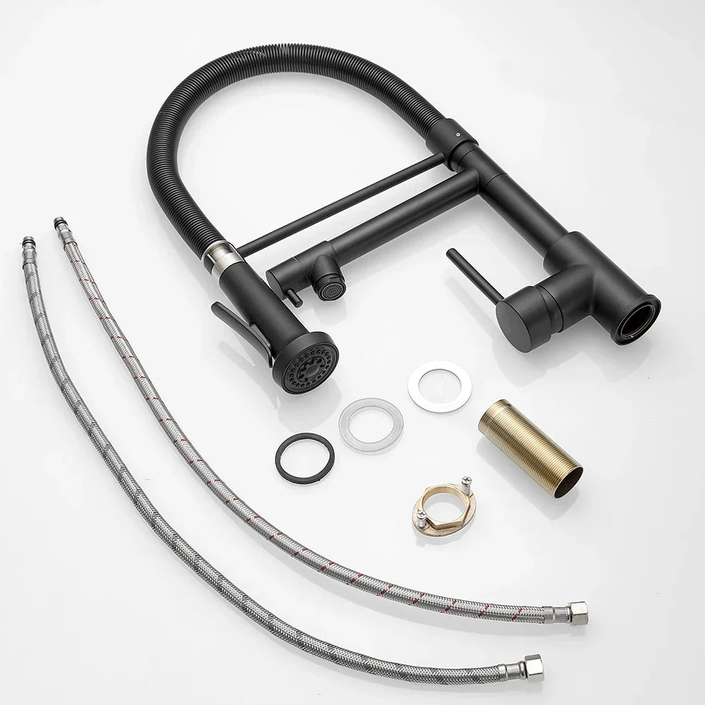 DecorBites™ Kitchen Mixer Tap Dual Spout Hot Cold Deck Mounted Faucet