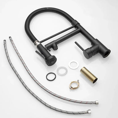 DecorBites™ Kitchen Mixer Tap Dual Spout Hot Cold Deck Mounted Faucet