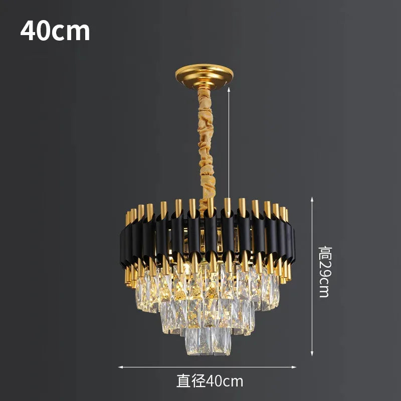 Lámpara colgante LED de cristal DecorBites™ para espacios de vida modernos