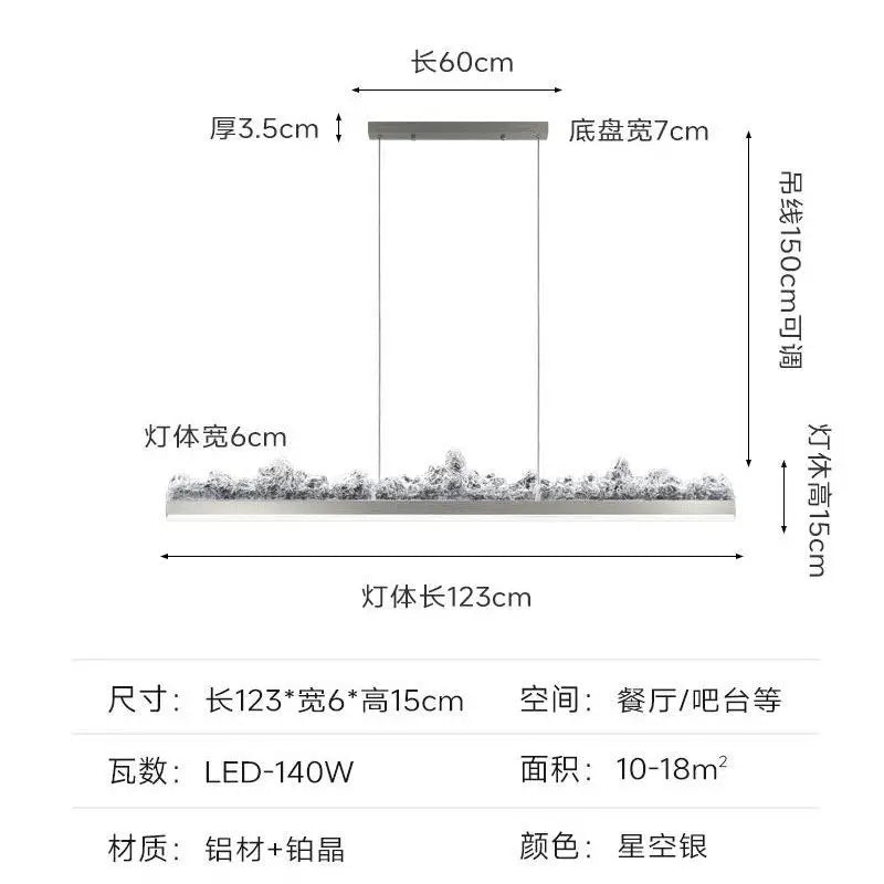 DecorBites™ Iceberg Open Kitchen Pendant Light - Terrace Dining Table Bar Island Design