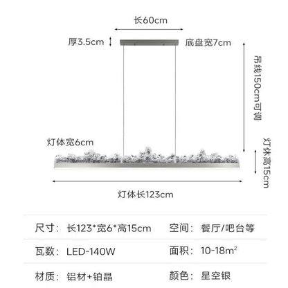 DecorBites™ Iceberg Open Kitchen Pendant Light - Terrace Dining Table Bar Island Design