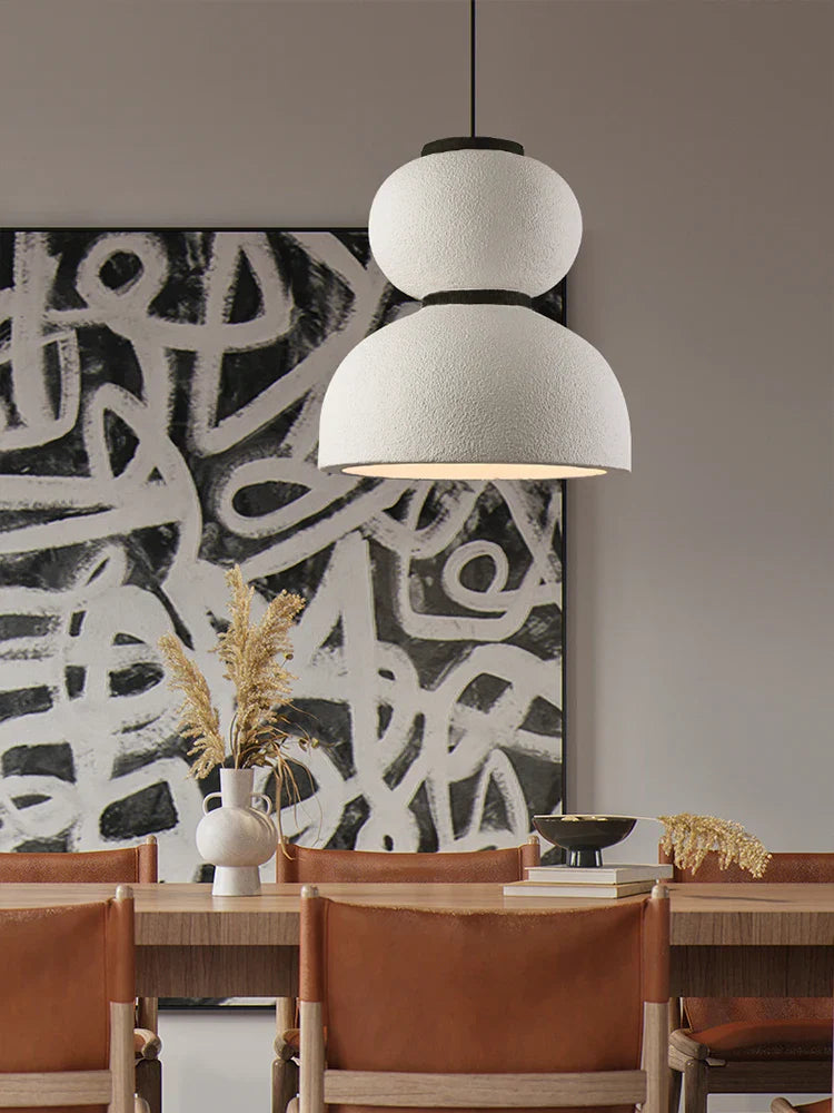 DecorBites™ Gourd Shaped LED Chandelier: Nordic Wabi Sabi Design for Homestay, Cafe & Restaurant