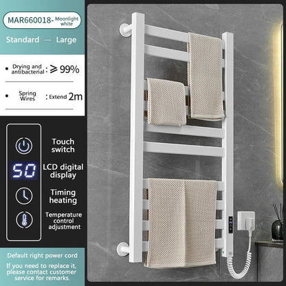 DecorBites™ Electric Towel Radiator Warmer Rack for Smart Bathroom Storage and Heating