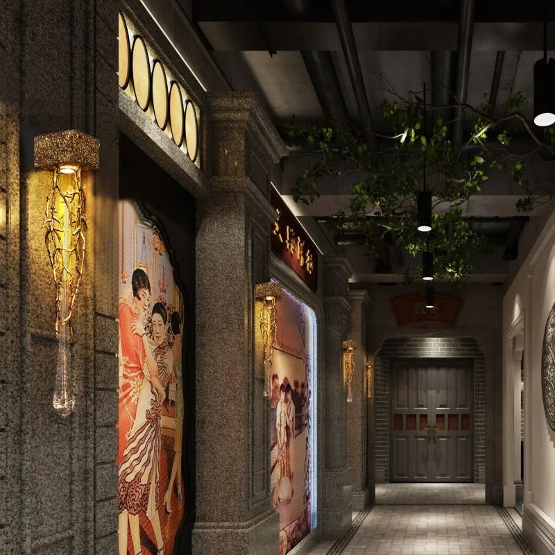 DecorBites™ Branch Art Cage Crystal Chandelier for Modern Dining Room Lighting