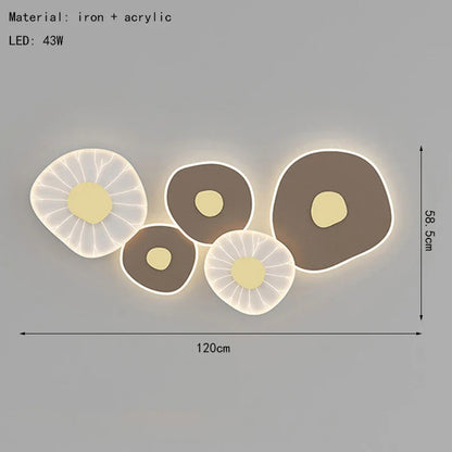 DecorBites™ Lotus Leaf LED Wall Light: 3 Dimming Modes, Stylish Décor for Home, Hotel, Restaurant