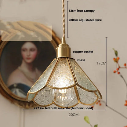 Lámpara colgante LED DecorBites™ con globo de cristal para porche, cocina o pasillo; lámpara colgante ajustable.