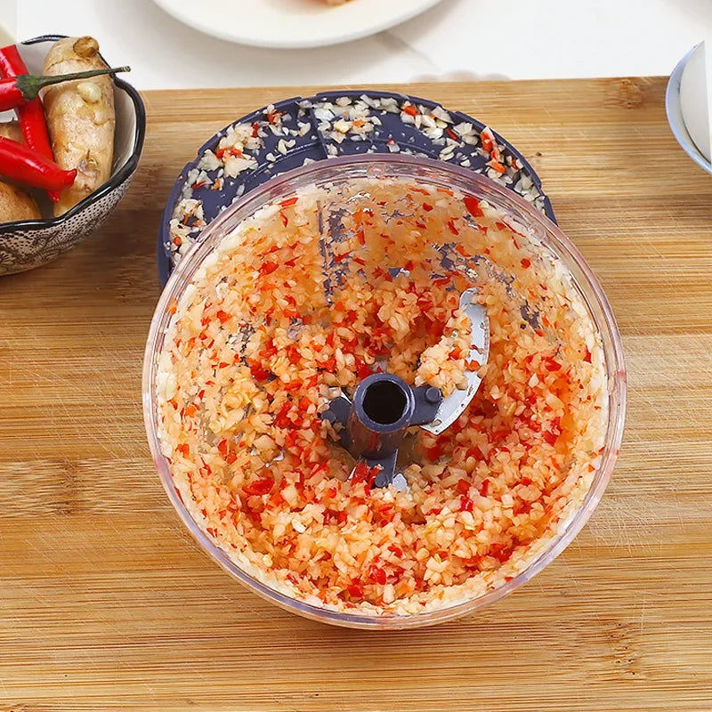 DecorBites™ 400ml Mini Food Shredder with 3 Blades - Curves-Practical