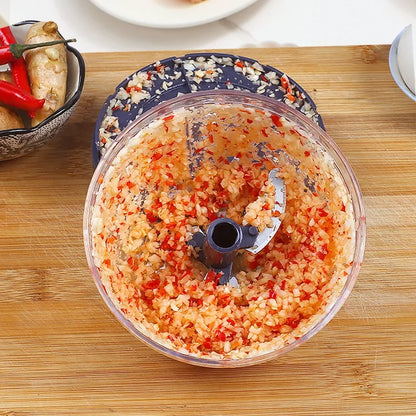 DecorBites™ 400ml Mini Food Shredder with 3 Blades - Curves-Practical