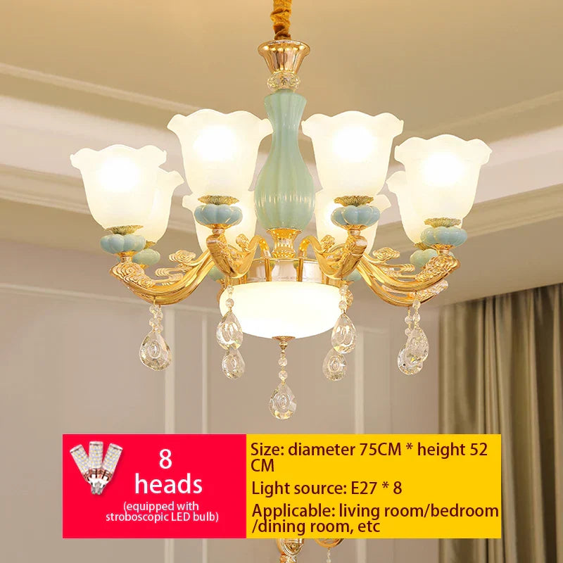 Decorbites™ Lámpara de Araña Europea de Lujo para Sala de Estar, Dormitorio, Comedor - Diseño Moderno y Elegante