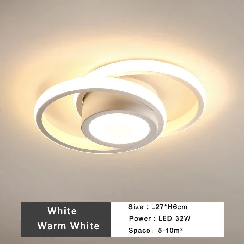 DecorBites™ LED Ceiling Lamp: Modern Indoor Lighting Fixture, 36W 32W 20W, Bedroom Corridor Balcony Foyer