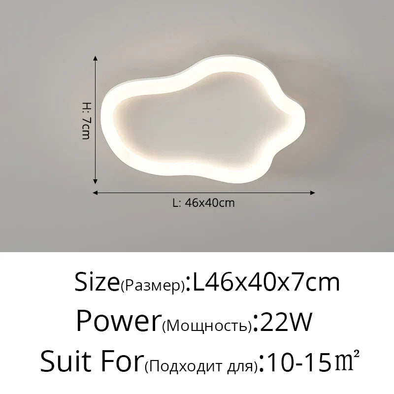 DecorBites™ Cloud Ceiling Light: Simple Modern Intelligent Nordic Design for Bedroom and Living Room
