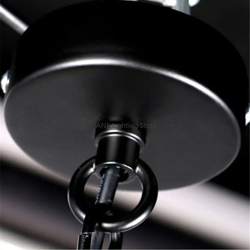 DecorBites™ Industrial Greenery Chandelier for Bars and Cafes