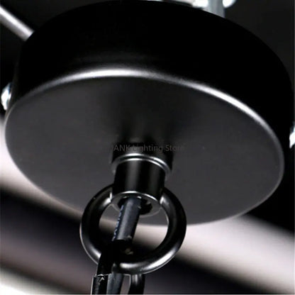 DecorBites™ Industrial Greenery Chandelier for Bars and Cafes