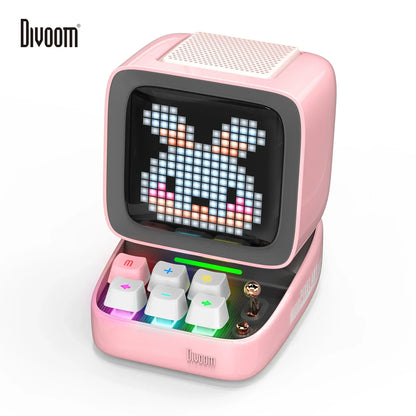 DecorBites™ Ditoo-Pro Bluetooth Speaker Retro Pixel Art Alarm Clock LED Display Board