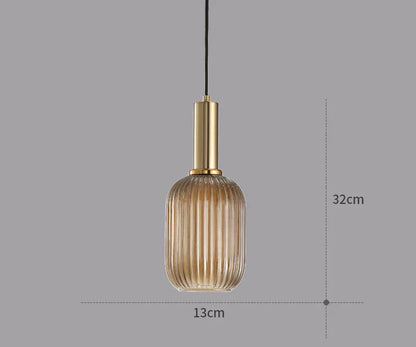 Decorbites™ Glas Farbige LED Anhänger Licht Kronleuchter für Heim Wohn- und Esszimmer Dekoration