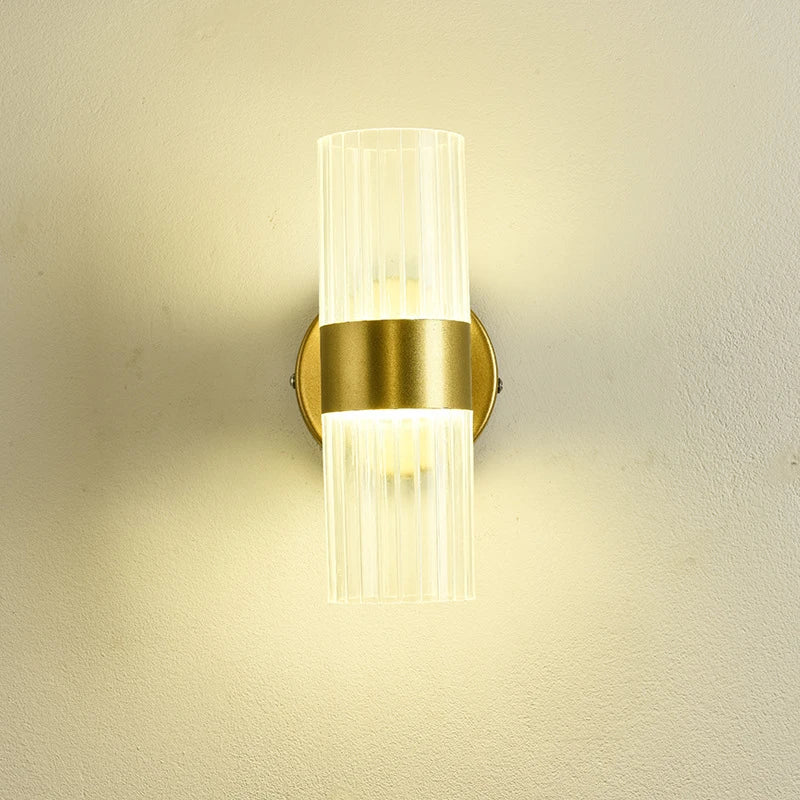 DecorBites™ Glass Shade Luxury Wall Lamp for Bedroom Bedside, Minimalist Design for Elegant Lighting