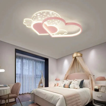 DecorBites™ Love Ceiling Lamp: Modern Adjustable LED Chandelier for Boys & Girls Room