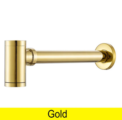 DecorBites™ Brass Air Isolation Deodorant Basin Drain Pipe - Anti-Spill Water Drain