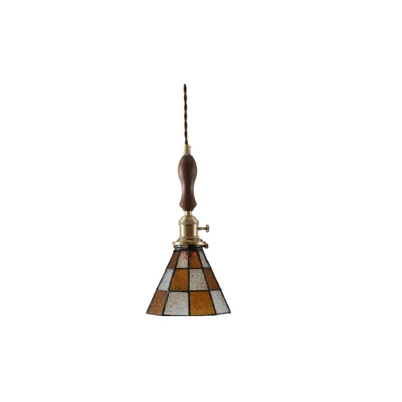 Decorbites™ Grüne Glas-LED-Hängeleuchten Amerikanische Vintage-Hängelampe